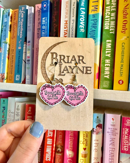 Bookish Girlie Book Club Reading Booktrovert Earrings
