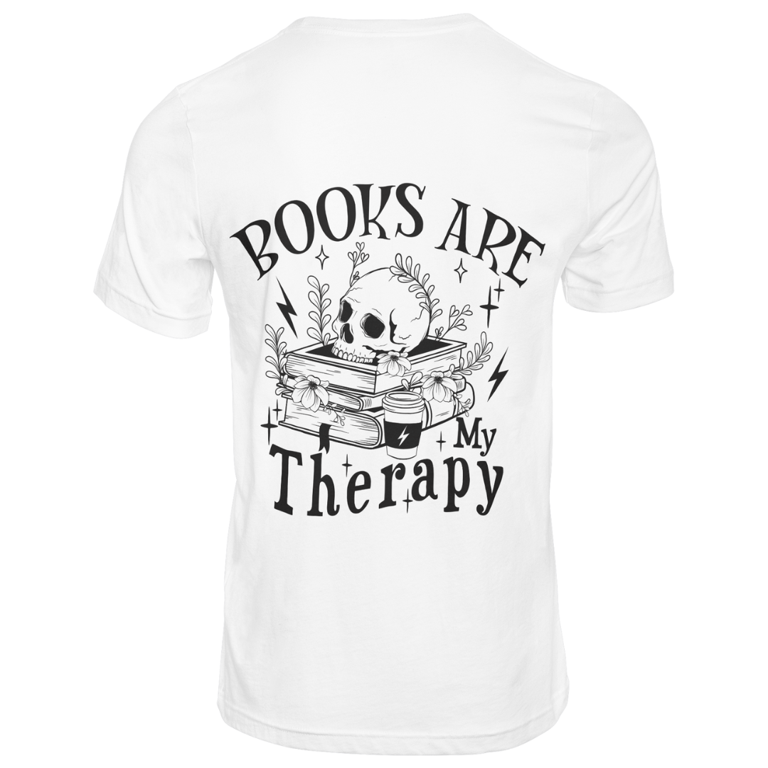 Books Are My Therapy Graphic Tee