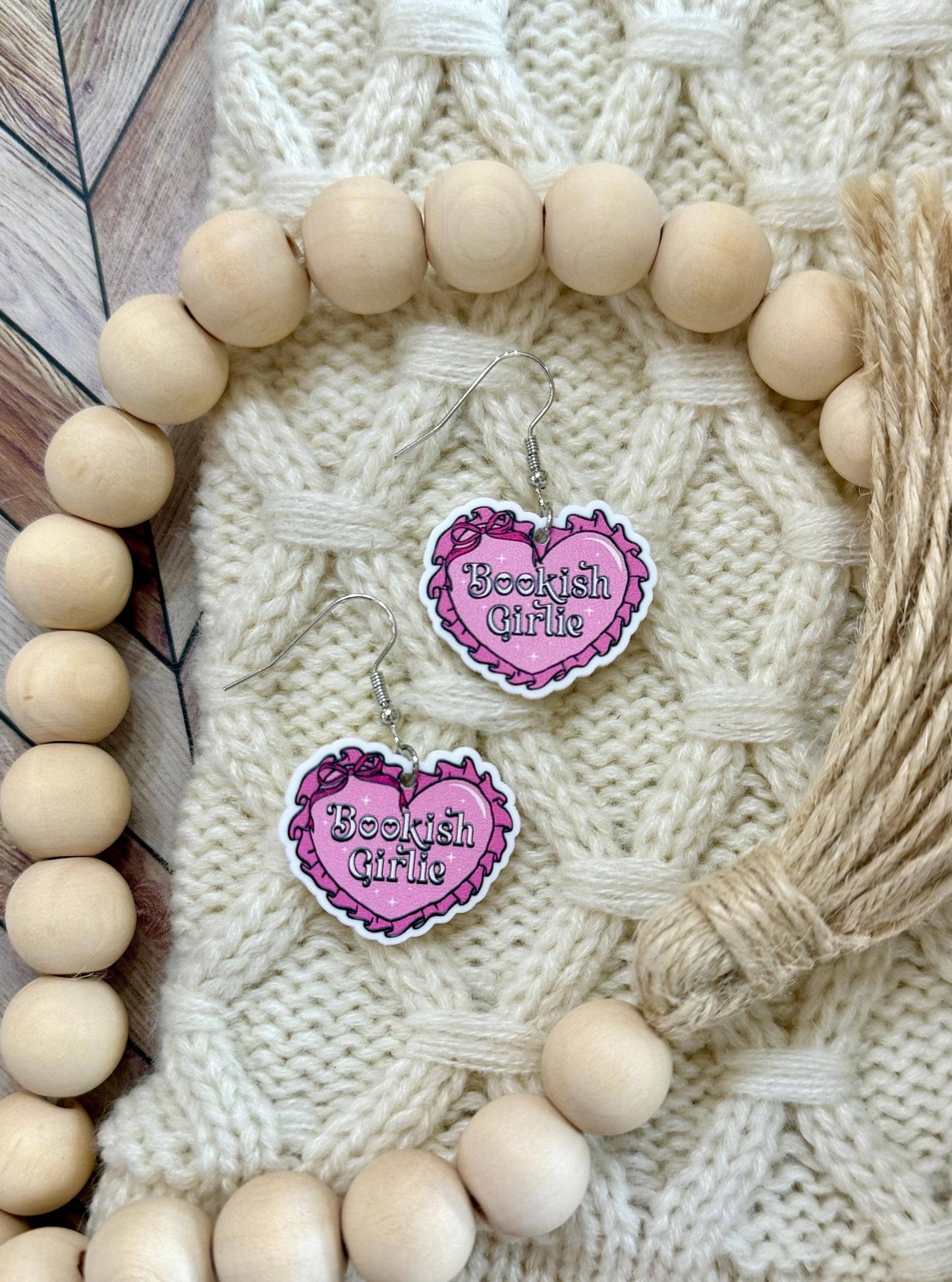 Bookish Girlie Book Club Reading Booktrovert Earrings
